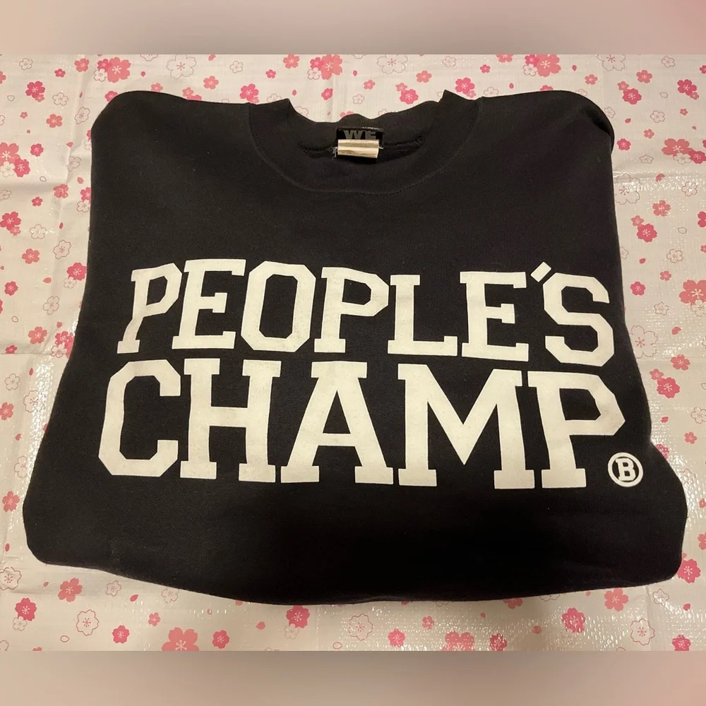 Breezy Excursion People's Champ Black Crew Sweatshirt Mens Size M